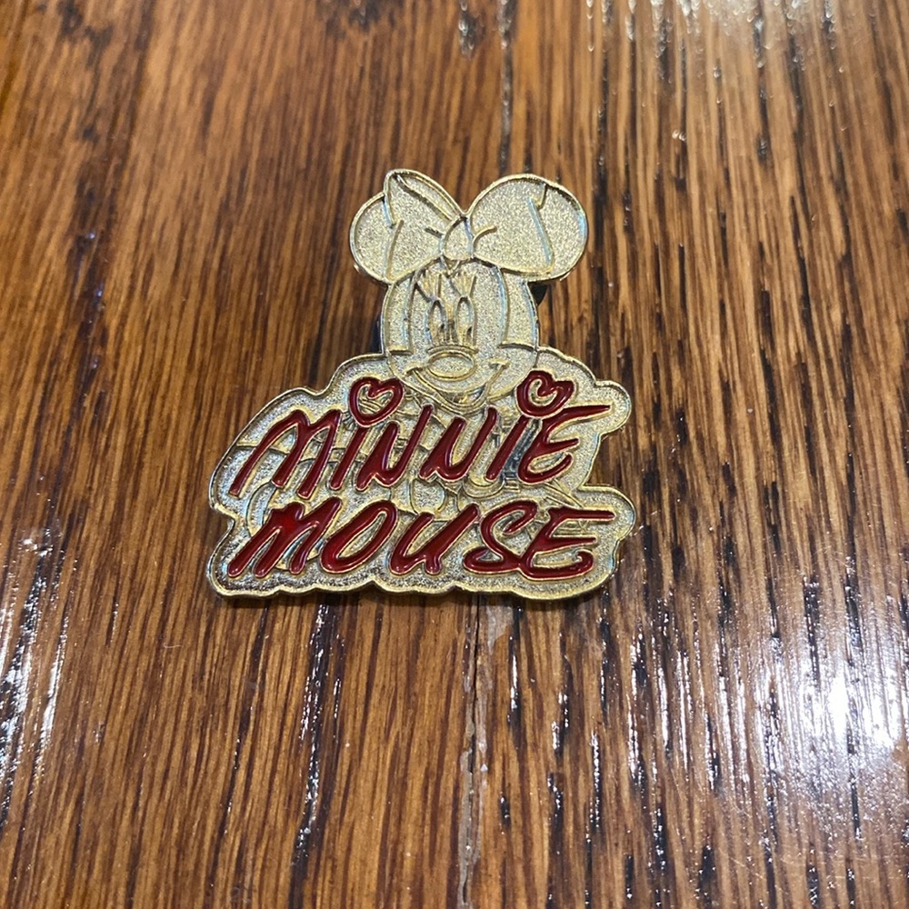 2004 Disney Gold Minnie Mouse Pin - Lanyard Series     parks trading pins mickey